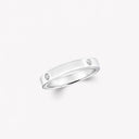 Belle Vante Logo Diamond Band White Gold Wedding Ring