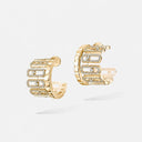 Move Iconica Pavé Diamond Earrings Yellow Gold 2.70ct