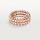 Belle Vante Clash Double Ring Rose Gold 9.2mm Wide