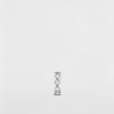 Belle Vante Coco Crush Single Mini Hoop Earring 18K White Gold Diamonds