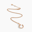 Belle Vante Cleo Venus Full Diamond Pendant Necklace Rose Gold Diamond