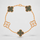 Belle Vante Vintage Alhambra 5-Motif Bracelet in 18K Rose Gold