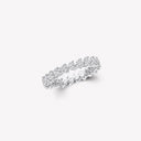 Belle Vante Heart Shape Diamond Wedding Band Platinum
