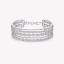 Belle Vante Gateway Five Row Diamond Bangle in White Gold
