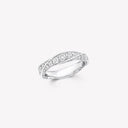 Belle Vante Spiral Pavé Diamond Band White Gold 5mm