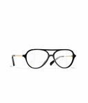 Belle Vante Pilot Eyeglasses Acetate & Metal Black