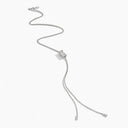 Belle Vante LIFE Full Diamond Spinning Cravat Necklace White Gold Diamond