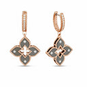 Belle Vante Venetian Princess Earrings in 18kt Rose Gold with Diamonds and Titanium