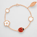 Belle Vante Lucky Spring 5 Motifs Bracelet in 18K Rose Gold