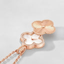 Belle Vante Alhambra Secret Pendant Watch in 18K Rose Gold with Diamonds