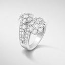 Belle Vante Snowflake Ring in 18K White Gold with Diamond