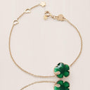 Belle Vante Petit Joli Bracelet in 18k Rose Gold with Green Agate, White and Champagne Diamonds