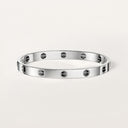 Belle Vante LOVE Classic Ceramic Bracelet White Gold 6.1mm