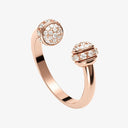 Belle Vante Medium Rose Gold Diamond Open Ring