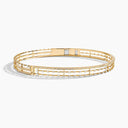 Belle Vante Avenues Open Hinged Collar Necklace Yellow Gold Diamond
