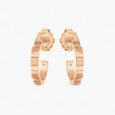 Belle Vante RVL Hoop Earrings in Rose Gold