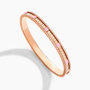 Belle Vante Rose Gold Diamond Hinged Bangle