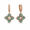 Belle Vante Venetian Princess Earrings in 18kt Rose Gold with Diamonds and Titanium