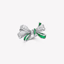 Belle Vante Tilda's Bow Double Knot Emerald and Diamond Ring