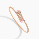 Belle Vante Rose Gold Diamond Midi Slip-On Bracelet