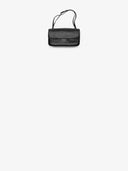 Belle Vante Maxi Flap Bag Grained Calfskin & Silver-Tone Metal