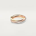 Belle Vante Trinity Ring Small Model 2.5mm Multi-Tone Gold