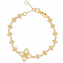 Belle Vante Princess Flower Bracelet with Diamonds