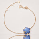 Belle Vante Petit Joli Bracelet in 18k Rose Gold with Blue Moon Gem and White and Champagne Diamonds