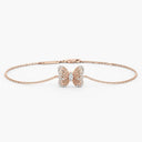Belle Vante Portraits of Nature Butterfly Bracelet in Rose Gold