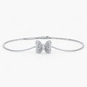 Belle Vante Portraits of Nature Butterfly Bracelet in White Gold