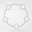 Belle Vante Vintage Alhambra 5 Motifs Bracelet with Mother-of-Pearl