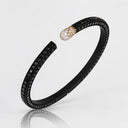 Belle Vante Accendimi Bracelet in 18k White Gold and Black Titanium with White, Champagne and Black Diamonds