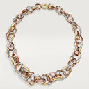 Belle Vante Trinity Cushion Necklace Extra-Large Model 18k Gold