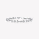 Belle Vante Round and Pear Shape Diamond Bracelet