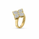 Belle Vante Princess Flower Ring in 18kt Gold with Diamonds