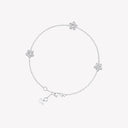 Belle Vante Wild Flower Petite Pavé Diamond Bracelet White Gold