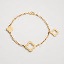 Belle Vante Byzantine Alhambra 3-Motif Bracelet in 18K Yellow Gold