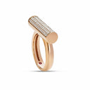Belle Vante Domino Ring in 18k Rose Gold with Diamonds