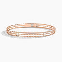 Belle Vante Avenues Open Hinged Collar Necklace Rose Gold Diamond