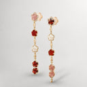 Belle Vante Figlia Dei Fiori Pendant Earrings in 18k Rose Gold