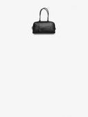 Belle Vante Large Bowling Bag Calfskin & Gold-Tone Metal Black