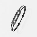 Move Titanium Cord Bracelet Large Model Belle Vante Graphite Diamonds