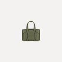 Diamond Micro Tote Bag Belle Vante Ethical Khaki Grained Calfskin