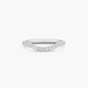 Belle Vante Half Eternity Shaped Band in Platinum