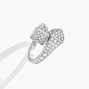 Belle Vante Cleo Statement Ring White Gold Diamond