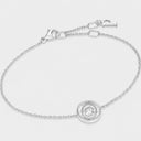 Belle Vante Medium Rhodium Finish White Gold Diamond Decor Palace Bracelet