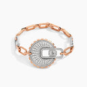 Belle Vante Two-Tone Diamond Statement Bracelet