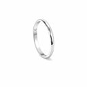 Belle Vante White Gold and Diamond Wedding Band 2 mm