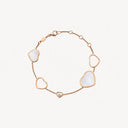 Happy Hearts Bracelet Diamond Ethical Rose Gold Mother-of-Pearl