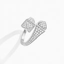 Belle Vante Cleo Full Diamond Ring White Gold Diamond